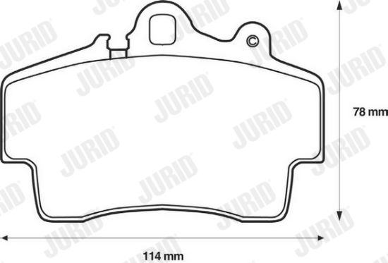 Obrázok Sada brzdových platničiek kotúčovej brzdy JURID Jurid White Low Dust 573043JC