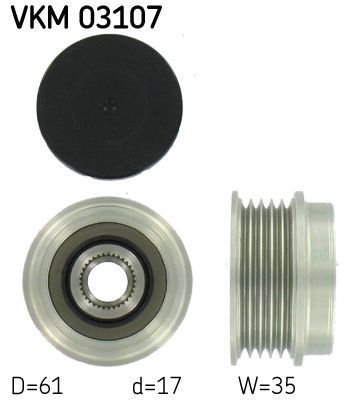 Obrázok Voľnobeżka alternátora SKF  VKM03107