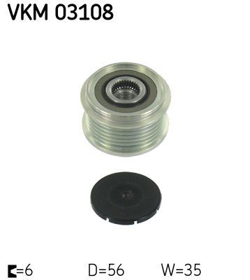Obrázok Voľnobeżka alternátora SKF  VKM03108