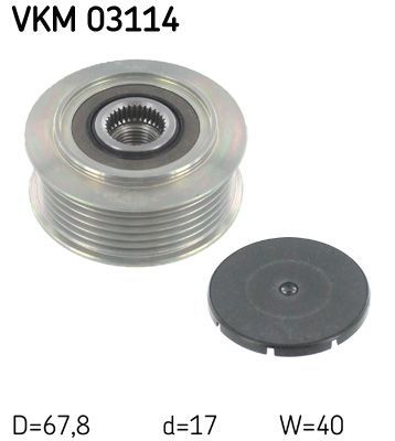Obrázok Voľnobeżka alternátora SKF  VKM03114
