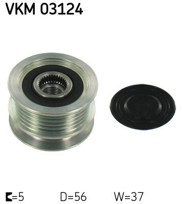 Obrázok Voľnobeżka alternátora SKF  VKM03124