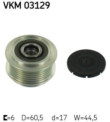 Obrázok Voľnobeżka alternátora SKF  VKM03129