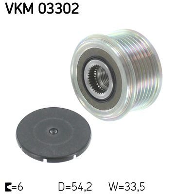 Obrázok Voľnobeżka alternátora SKF  VKM03302