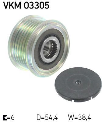 Obrázok Voľnobeżka alternátora SKF  VKM03305