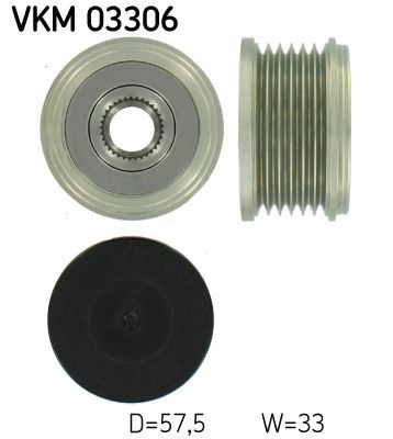 Obrázok Voľnobeżka alternátora SKF  VKM03306