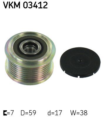 Obrázok Voľnobeżka alternátora SKF  VKM03412