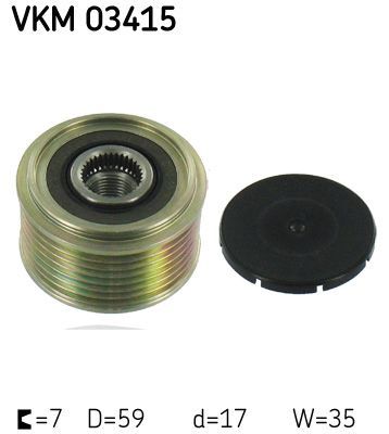 Obrázok Voľnobeżka alternátora SKF  VKM03415
