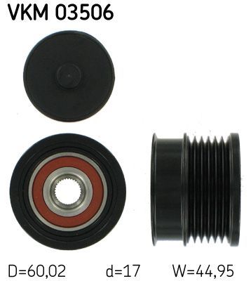 Obrázok Voľnobeżka alternátora SKF  VKM03506