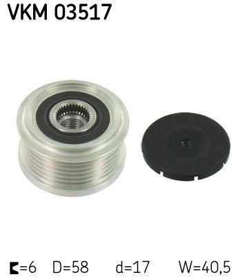Obrázok Voľnobeżka alternátora SKF  VKM03517