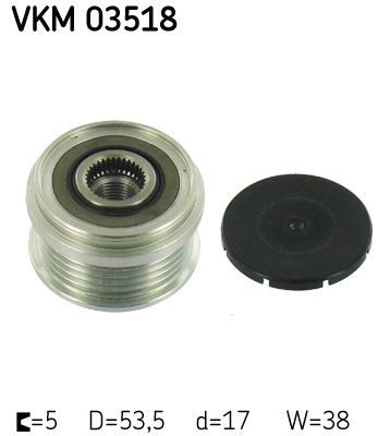 Obrázok Voľnobeżka alternátora SKF  VKM03518