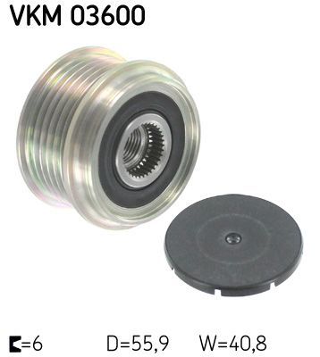 Obrázok Voľnobeżka alternátora SKF  VKM03600