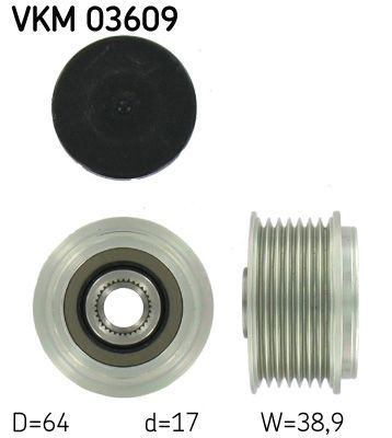 Obrázok Voľnobeżka alternátora SKF  VKM03609