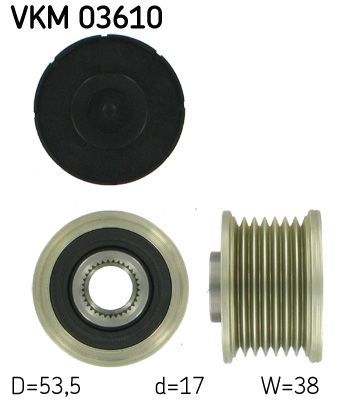 Obrázok Voľnobeżka alternátora SKF  VKM03610