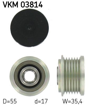 Obrázok Voľnobeżka alternátora SKF  VKM03814