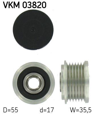 Obrázok Voľnobeżka alternátora SKF  VKM03820