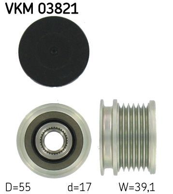 Obrázok Voľnobeżka alternátora SKF  VKM03821