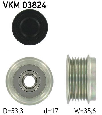 Obrázok Voľnobeżka alternátora SKF  VKM03824