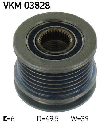 Obrázok Voľnobeżka alternátora SKF  VKM03828