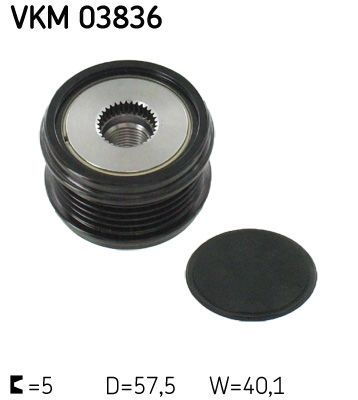 Obrázok Voľnobeżka alternátora SKF  VKM03836