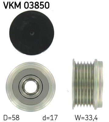 Obrázok Voľnobeżka alternátora SKF  VKM03850