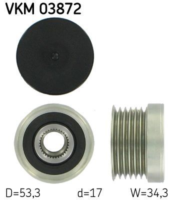 Obrázok Voľnobeżka alternátora SKF  VKM03872