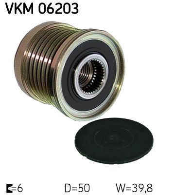Obrázok Voľnobeżka alternátora SKF  VKM06203