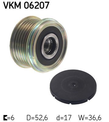 Obrázok Voľnobeżka alternátora SKF  VKM06207