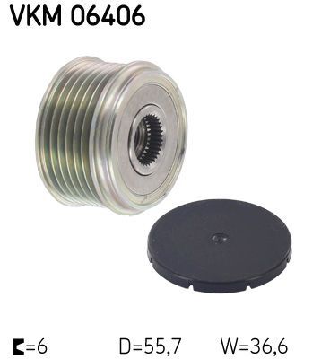 Obrázok Voľnobeżka alternátora SKF  VKM06406