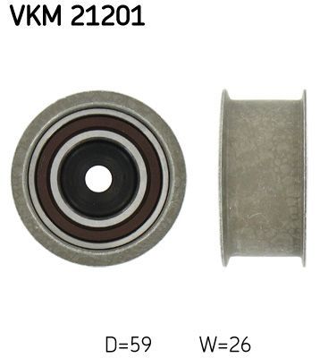 Obrázok Obehová/vodiaca kladka ozubeného remeňa SKF  VKM21201