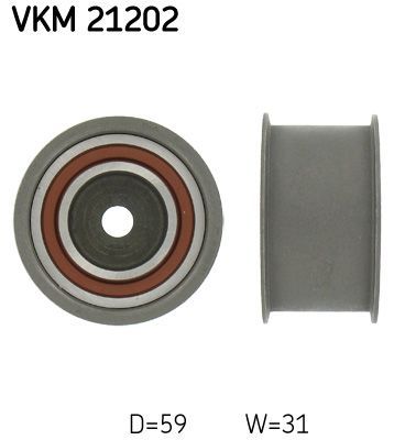 Obrázok Obehová/vodiaca kladka ozubeného remeňa SKF  VKM21202