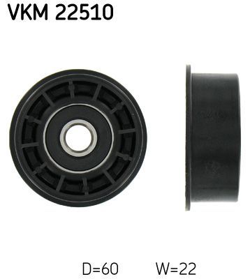 Obrázok Obehová/vodiaca kladka ozubeného remeňa SKF  VKM22510