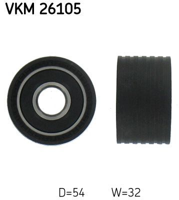 Obrázok Obehová/vodiaca kladka ozubeného remeňa SKF  VKM26105