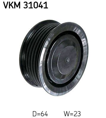 Obrázok Vratná/vodiaca kladka rebrovaného klinového remeňa SKF  VKM31041
