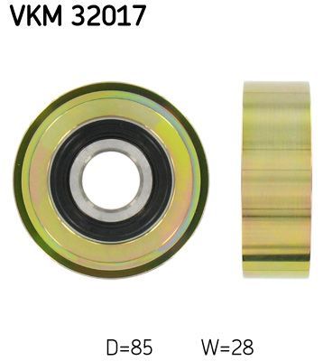 Obrázok Vratná/vodiaca kladka rebrovaného klinového remeňa SKF  VKM32017
