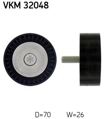 Obrázok Vratná/vodiaca kladka rebrovaného klinového remeňa SKF  VKM32048