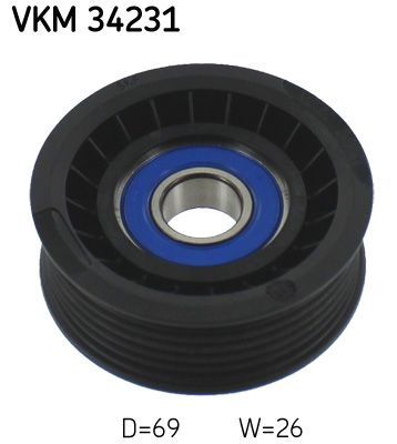 Obrázok Vratná/vodiaca kladka rebrovaného klinového remeňa SKF  VKM34231