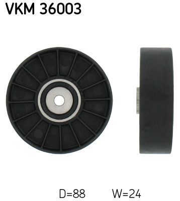 Obrázok Vratná/vodiaca kladka rebrovaného klinového remeňa SKF  VKM36003