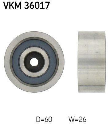Obrázok Vratná/vodiaca kladka rebrovaného klinového remeňa SKF  VKM36017