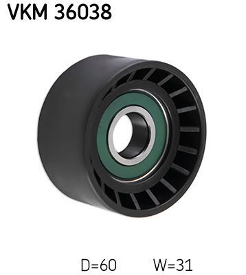Obrázok Vratná/vodiaca kladka rebrovaného klinového remeňa SKF  VKM36038