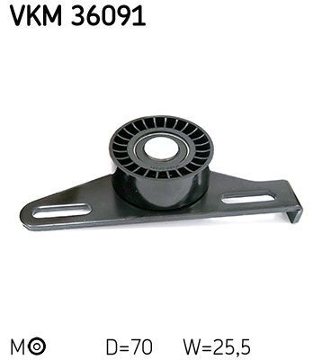 Obrázok Napínacia kladka rebrovaného klinového remeňa SKF  VKM36091