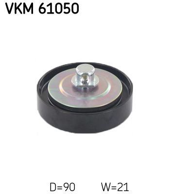 Obrázok Vratná/vodiaca kladka rebrovaného klinového remeňa SKF  VKM61050
