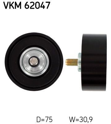 Obrázok Vratná/vodiaca kladka rebrovaného klinového remeňa SKF  VKM62047