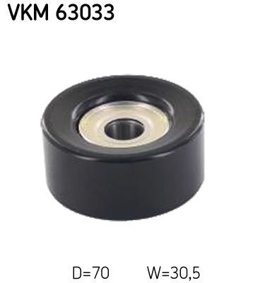 Obrázok Vratná/vodiaca kladka rebrovaného klinového remeňa SKF  VKM63033