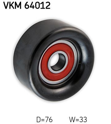 Obrázok Vratná/vodiaca kladka rebrovaného klinového remeňa SKF  VKM64012