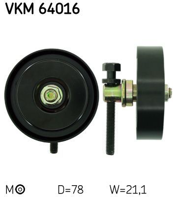 Obrázok Vratná/vodiaca kladka rebrovaného klinového remeňa SKF  VKM64016