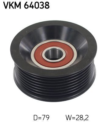 Obrázok Vratná/vodiaca kladka rebrovaného klinového remeňa SKF  VKM64038