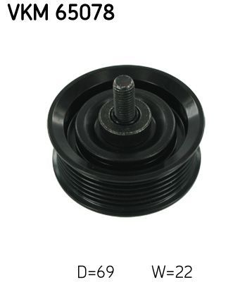 Obrázok Vratná/vodiaca kladka rebrovaného klinového remeňa SKF  VKM65078