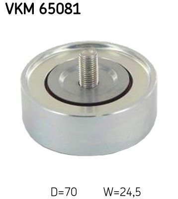 Obrázok Vratná/vodiaca kladka rebrovaného klinového remeňa SKF  VKM65081