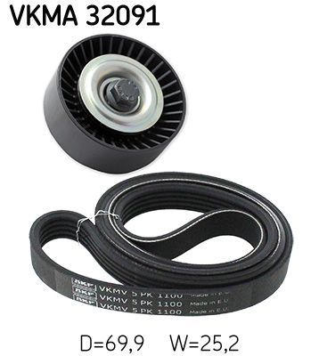 Obrázok Ozubený klinový remeň - Sada SKF  VKMA32091