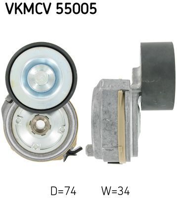 Obrázok Napínacia kladka rebrovaného klinového remeňa SKF  VKMCV55005